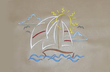 Boat Embroidery